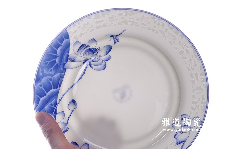 景德鎮荷塘清韻青花餐具