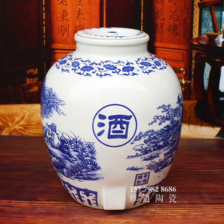 100斤青花大酒壇大口款式一