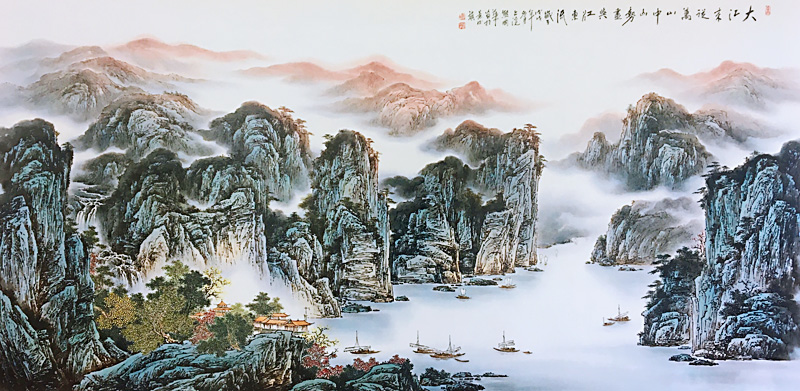 景德鎮名家熊國華手繪瓷板畫