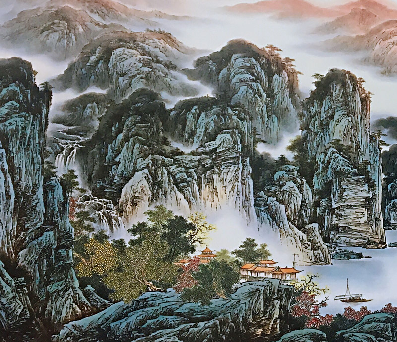 景德鎮名家熊國華手繪瓷板畫