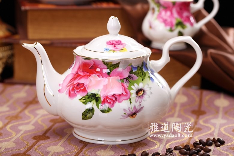 景德鎮陶瓷英式貴妃15頭咖啡具(圖3) 英式貴妃15頭咖啡壺