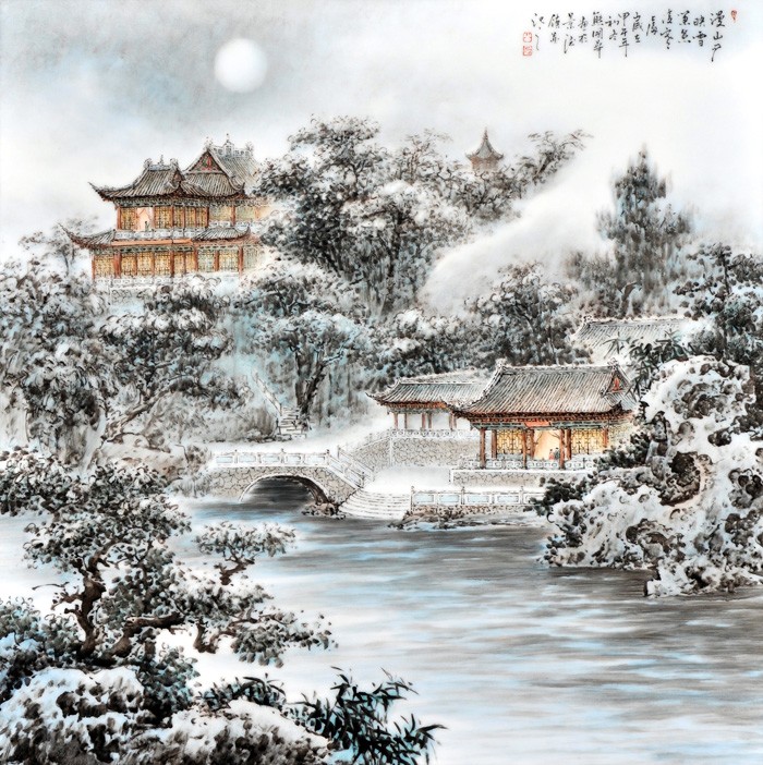 熊國華陶瓷界畫作品三