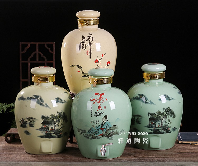 5斤10斤20斤30斤50斤陶瓷酒壇批發